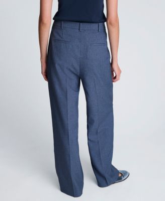 Women's Textured Pinstripe Flare Pants