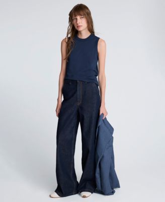 Women's Wide-Leg Denim Trousers