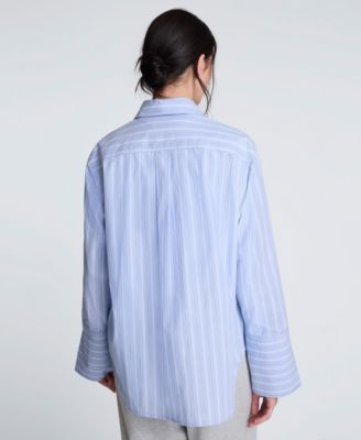 Women's Striped Button-Down Shirt