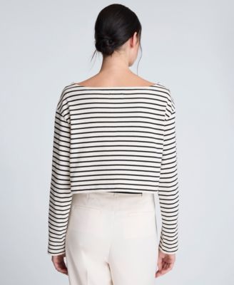 Women's Striped Cropped Top