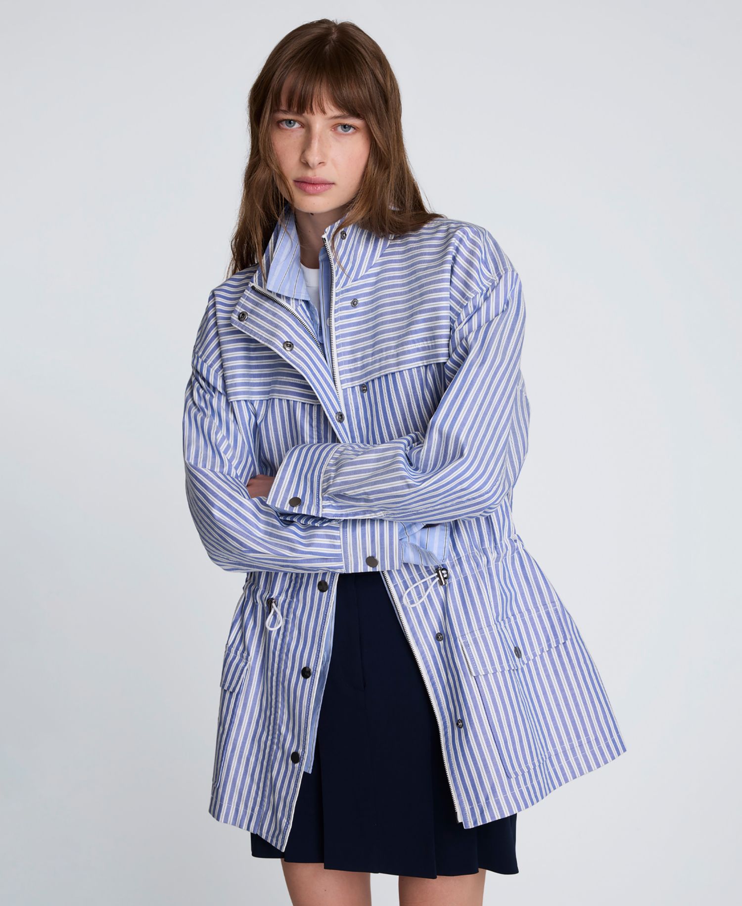 Women's Striped Long-Sleeve Jacket