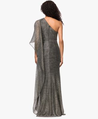 Women's Long One-Shoulder Ruched Dress