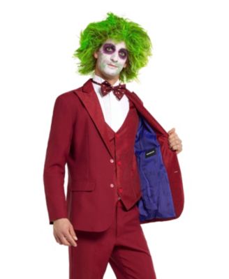Men's Official Beetlejuice Costume - Red Groom Outfit - Halloween Costume