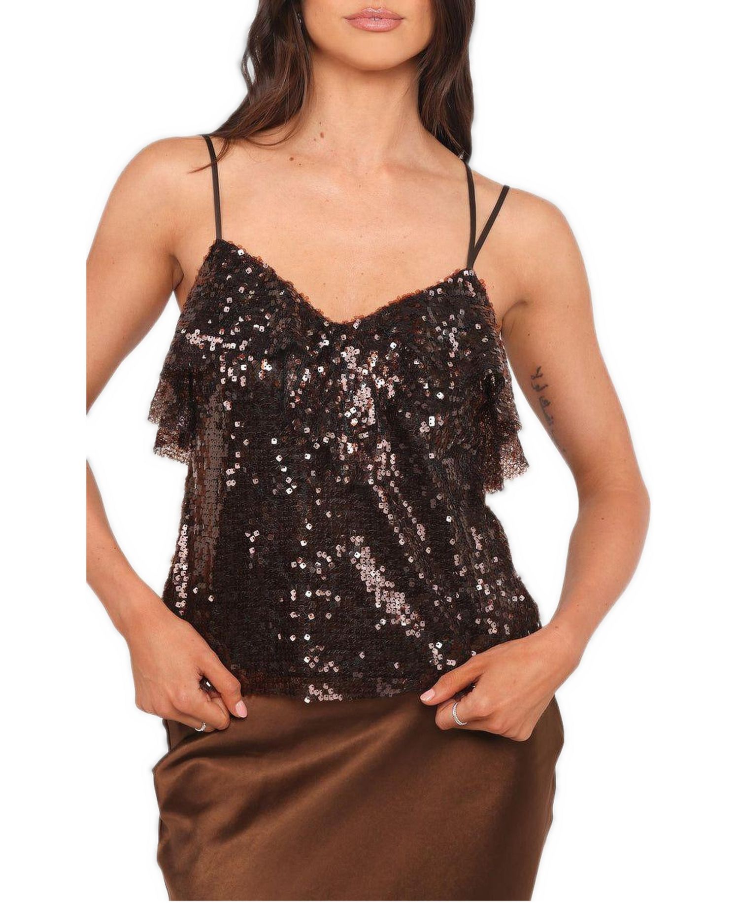 Women's Zinnia Sequins Sleeveless Top