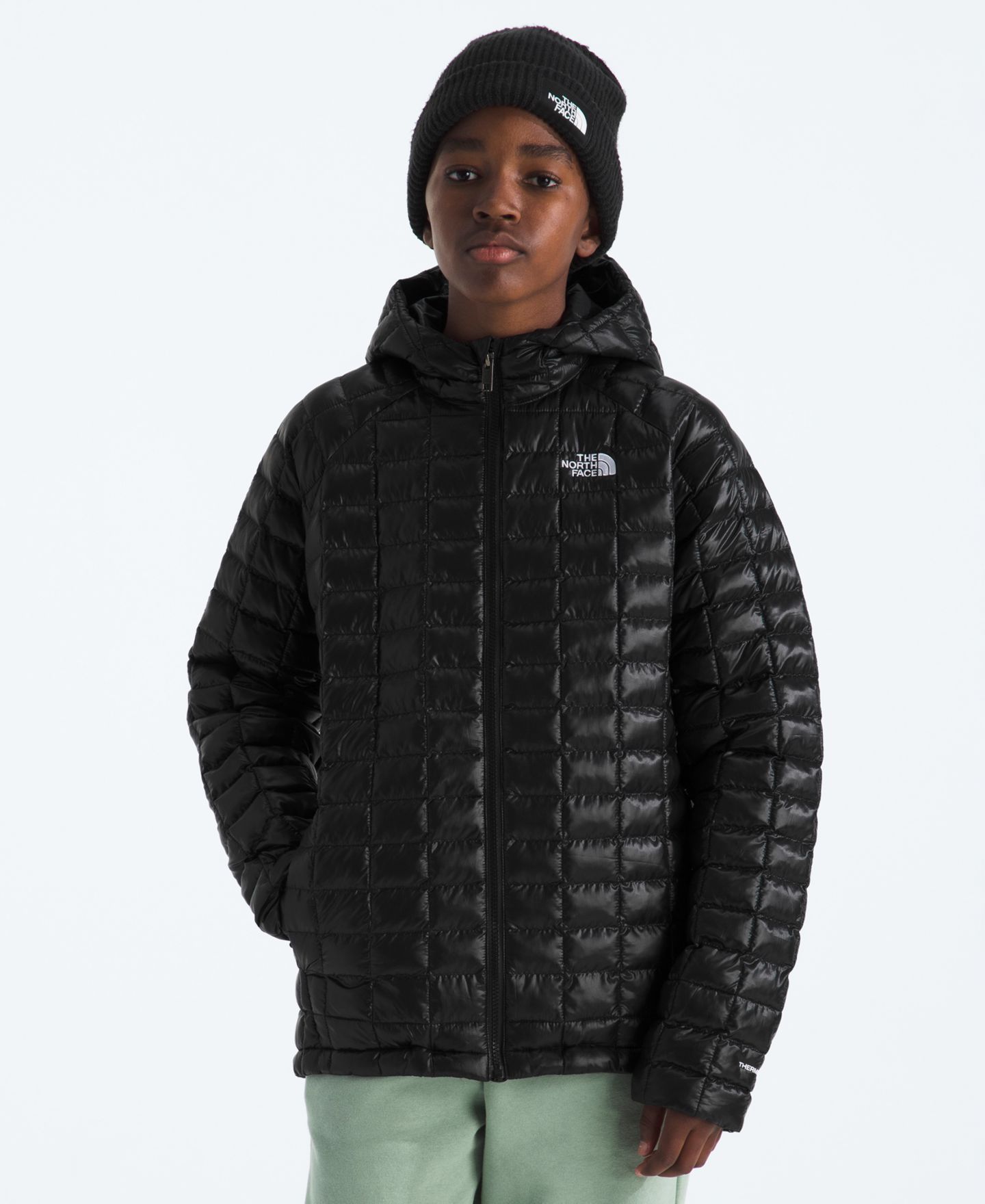 Детская куртка The North Face Long-Sleeve Hooded, цвет: Чёрный — фото 2