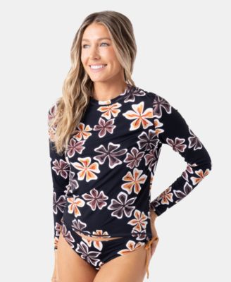 Roxy - Women's Playa Hermosa Long-Sleeve Sea Skipping Rashguard