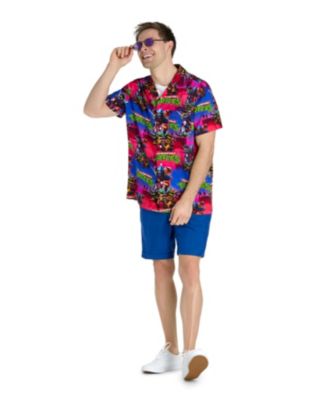 Men's Hawaiian Shirt - Short Sleeve Shirt - Sonic Retro