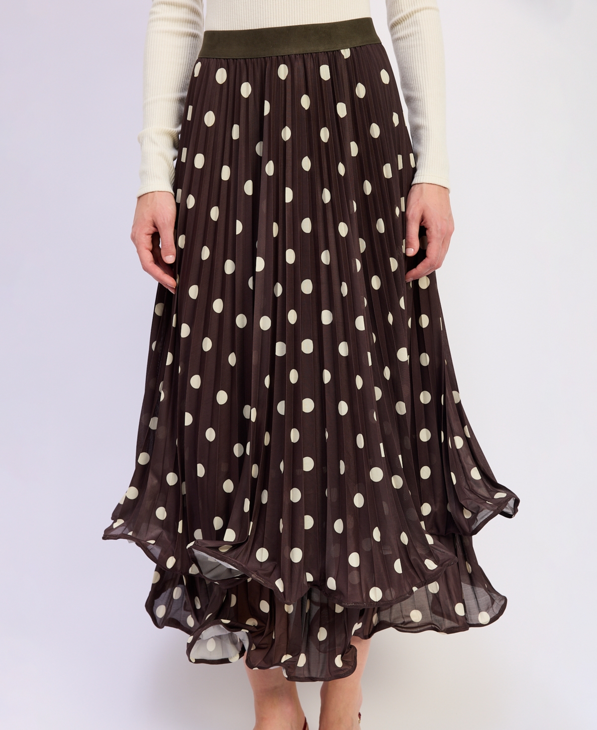 En Saison Women's Lainey Pull-On Full Maxi Skirt