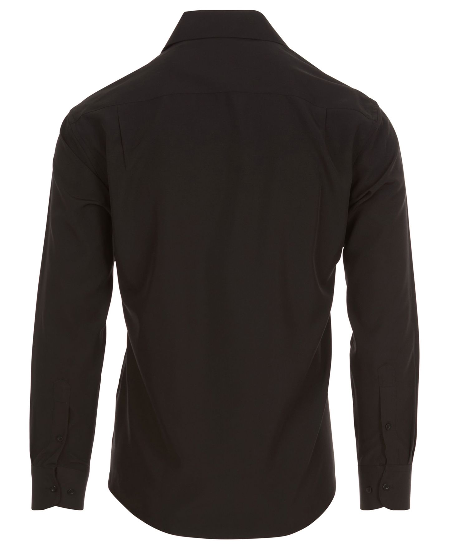 Мужская рубашка Nautica Slim-Fit Supershirt Dress Shirt, цвет: Чёрный — фото 10