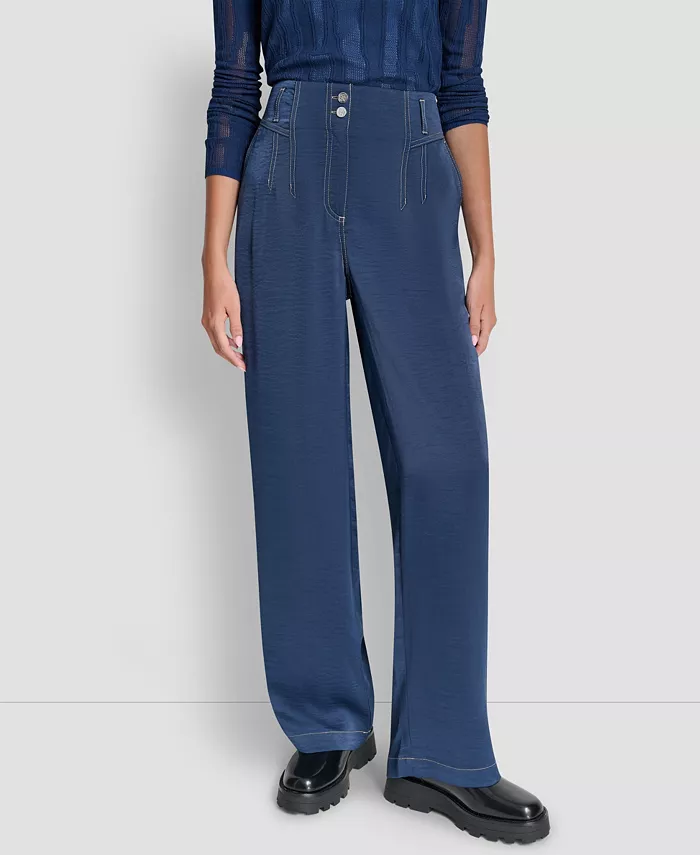 Women's Top Stitch Glazed Dressing Trousers