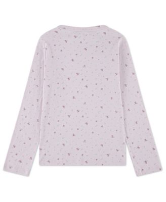 Girls' Essential Long-Sleeve Henley T-Shirt