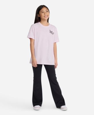 Girls Butterfly Graphics Short-Sleeve T-Shirt