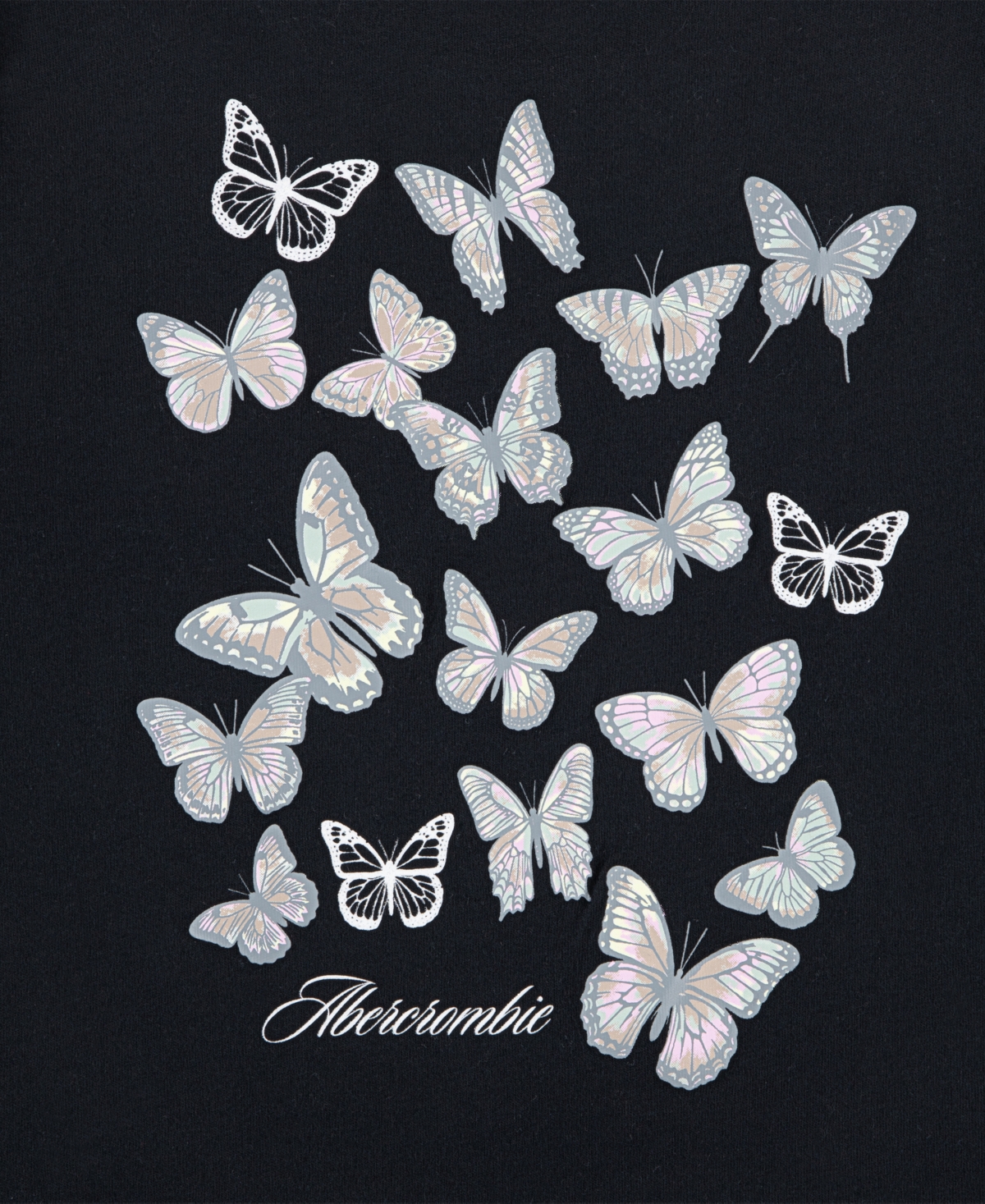 abercrombie kids Girls' Butterfly Graphics Short-Sleeve T-Shirt