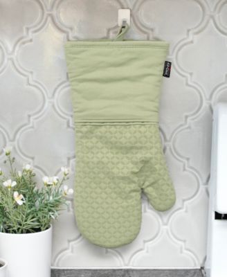 Ogee Silicone Printed Cotton Oven Mitt Gloves, Set of 2