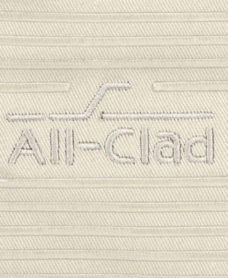 Ribbed Silicone Cotton Twill Potholders, Set of 4