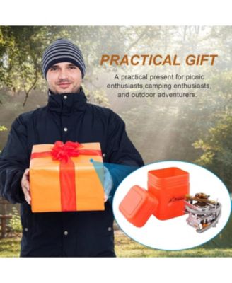 Camping Gas Stove, 3700W Portable Backpacking Stove with Piezo Ignition, Portable Burner, Camping Stove Adapter and Carrying Case for Outdoor Cooking