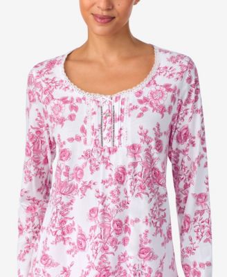 Sleepwear Brushed Cotton Long-Sleeve Pant PJ Set