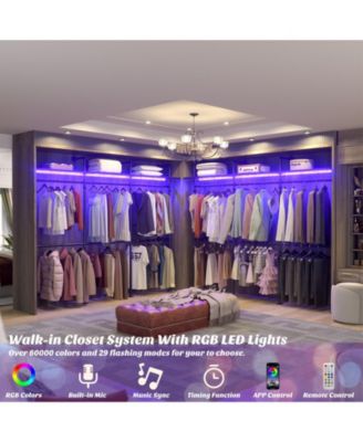 Industrial Pipe Clothing Rack, Reversible 118.3'' Clothes Rack