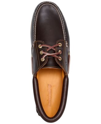 Men's Authentic 3-Eye Lug Handsewn Casual Boat Shoes from Finish Line