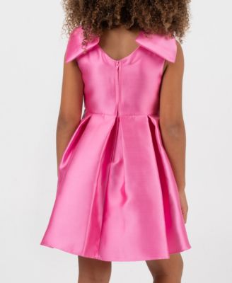 Girls 2T-6X Shoulder Bow Mikado Sleeveless Dress