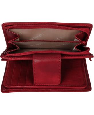 Pelle D'oro RFID Secure Snap Trifold Wallet