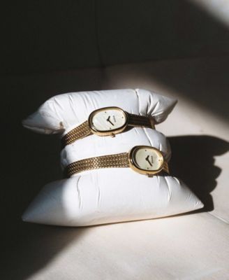 Women's 'Jane Tethered' Gold Mesh Bracelet Watch, 23mm