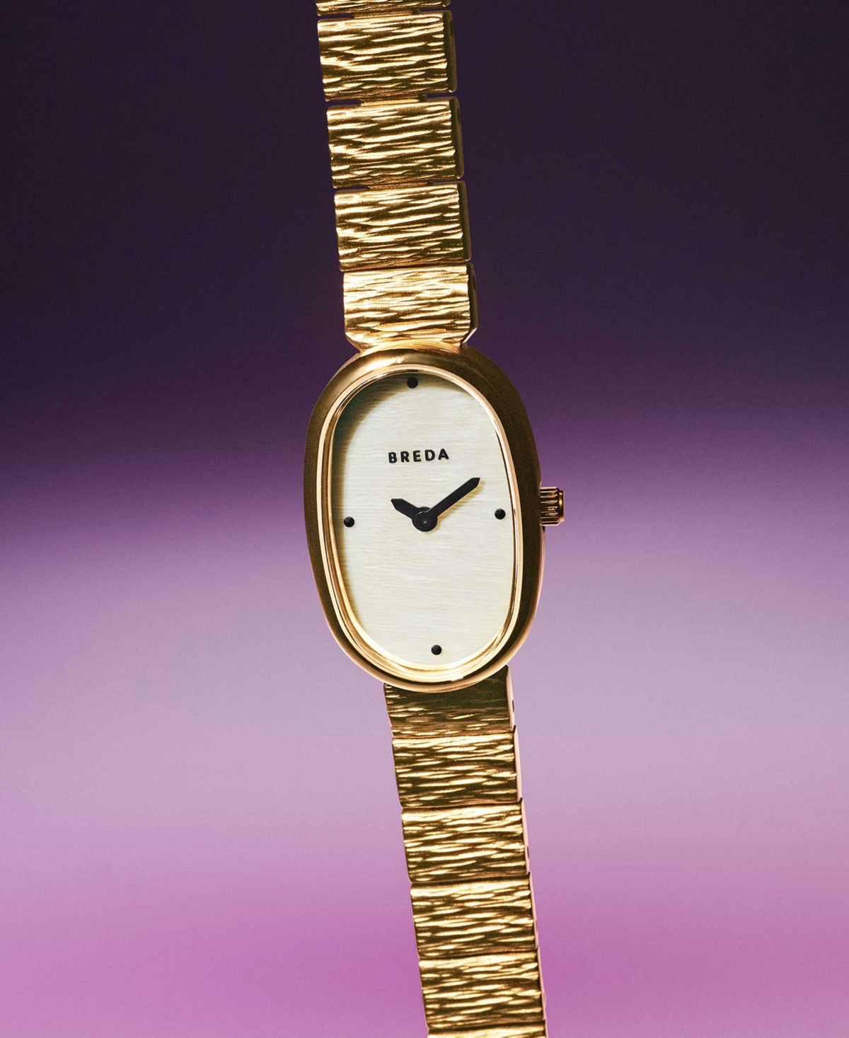 Breda Women's 'Jane Revival' Gold Stainless Steel Bracelet Watch, 18mm