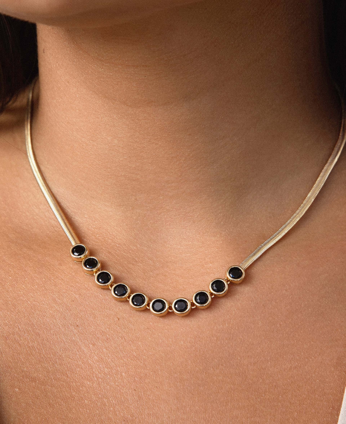 Ettika Orbit Crystal Choker Necklace