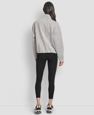 DKNY Women's Half-Zip Long-Sleeve Sweater