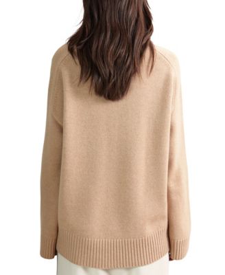Women's Wool-Cashmere Roll-Neck Sweater