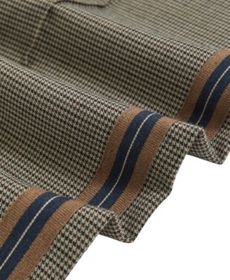 Women's Side-Stripe Wide-Leg Check Pants