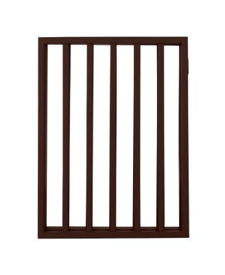 4-Panel Indoor Foldable Pet Gate, Brown
