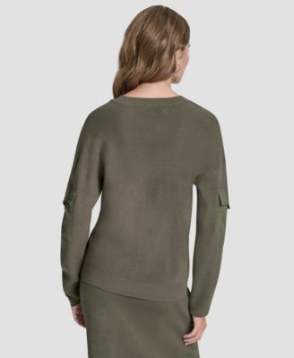 Women's Cargo V-Neck Sweater 