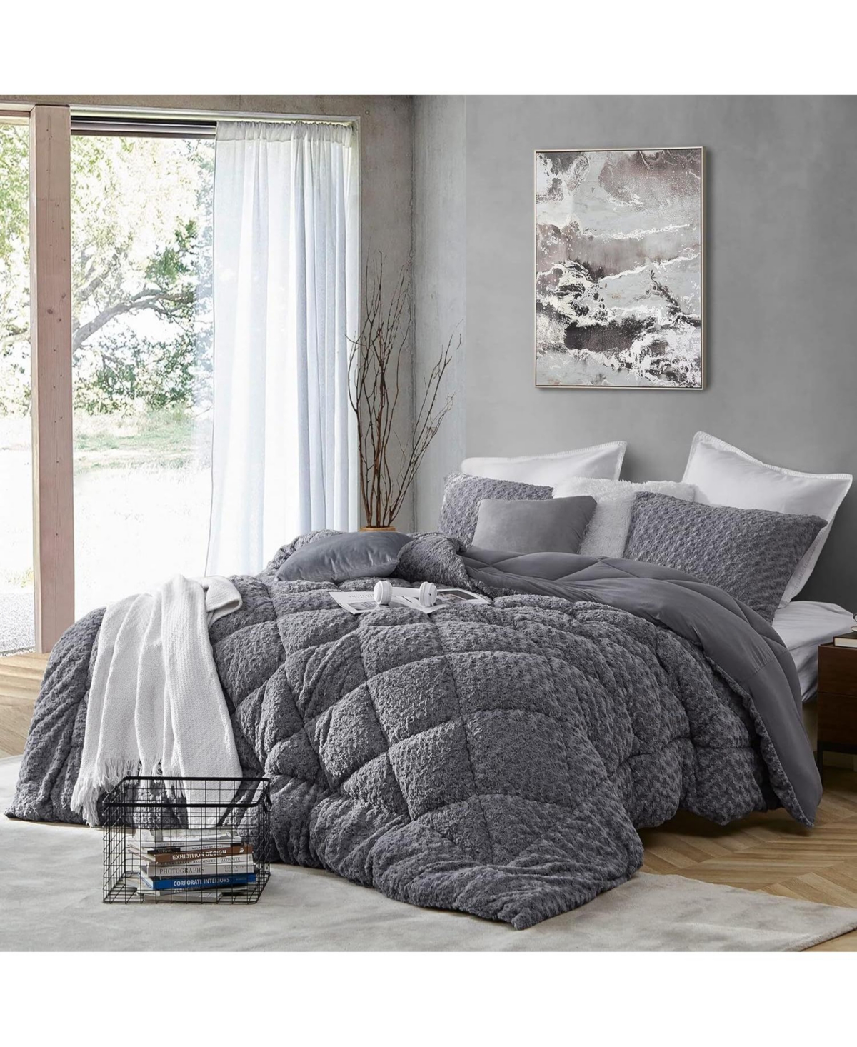 Coma Inducer Puppy Love Oversized Comforter Pedigree Silver