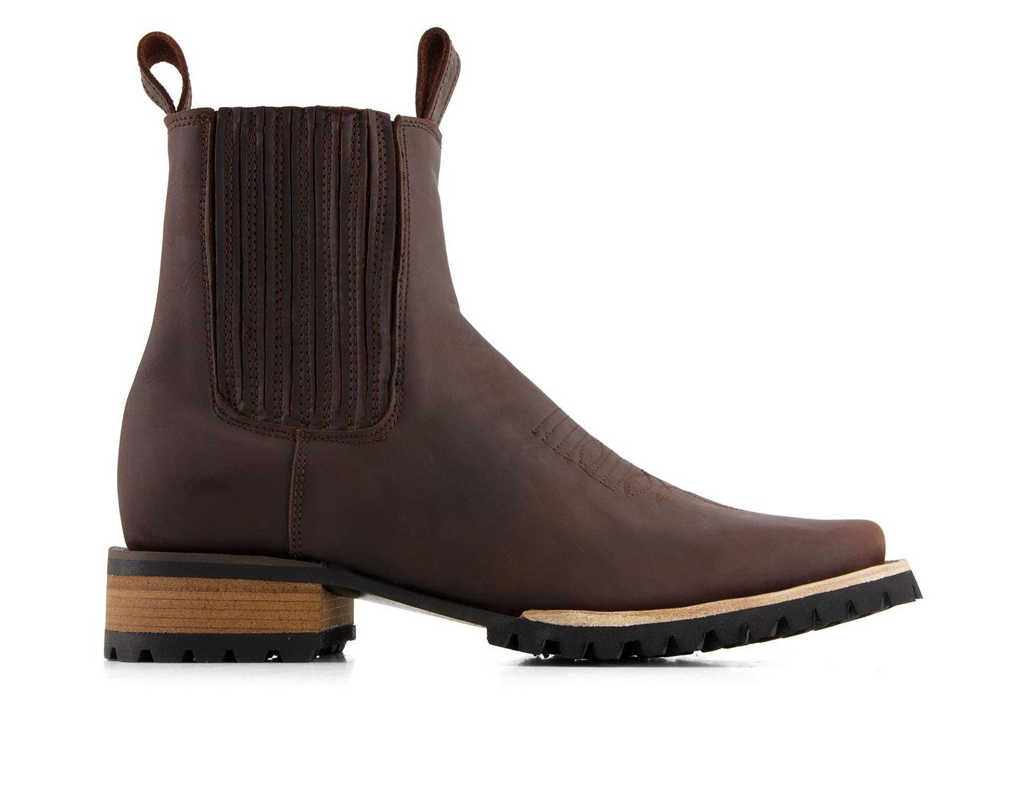 Мужские ботинки Forastero Leather Chelsea Boots with side Zipper, цвет: Коричневый — фото 3