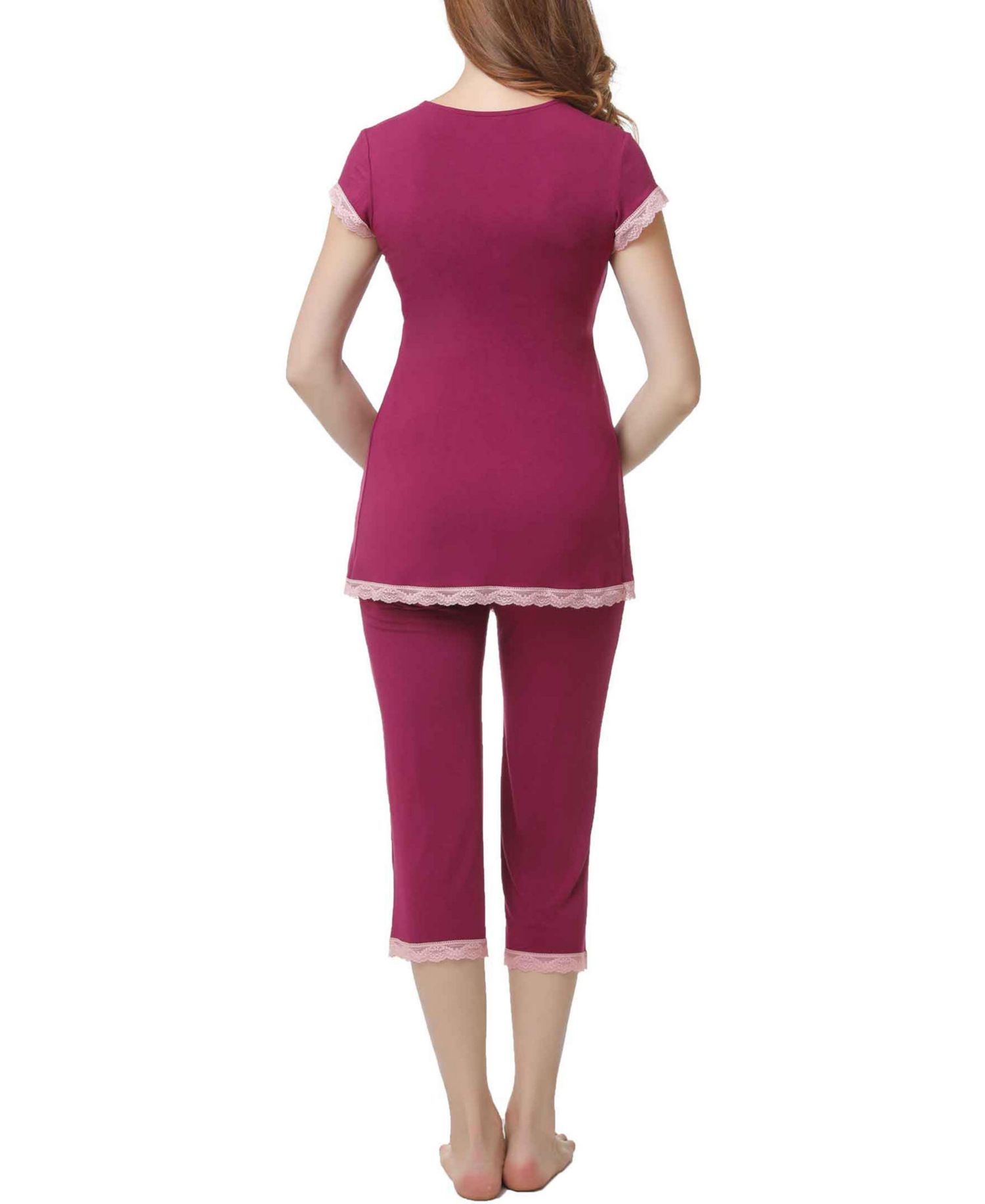 Maternity kimi + kai Nursing 2-Piece Pajama Set