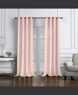 Cole Textured Grommet Room Darkening Curtain Panel 54" x 84" Peach
