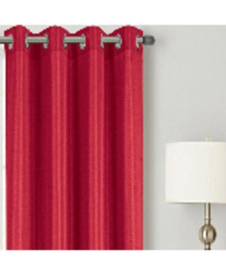 RT Designer Collection Gibson Luxurious Decorative Grommet Curtain Panel 54" x 90" Red