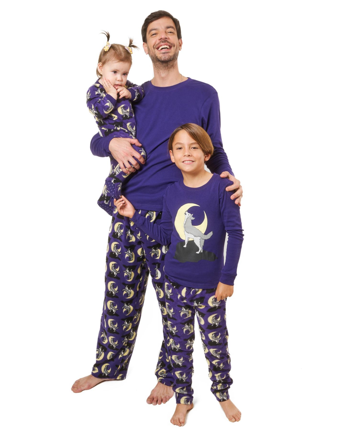 Men’s Cotton Top and Fleece Pants Holiday Pajamas