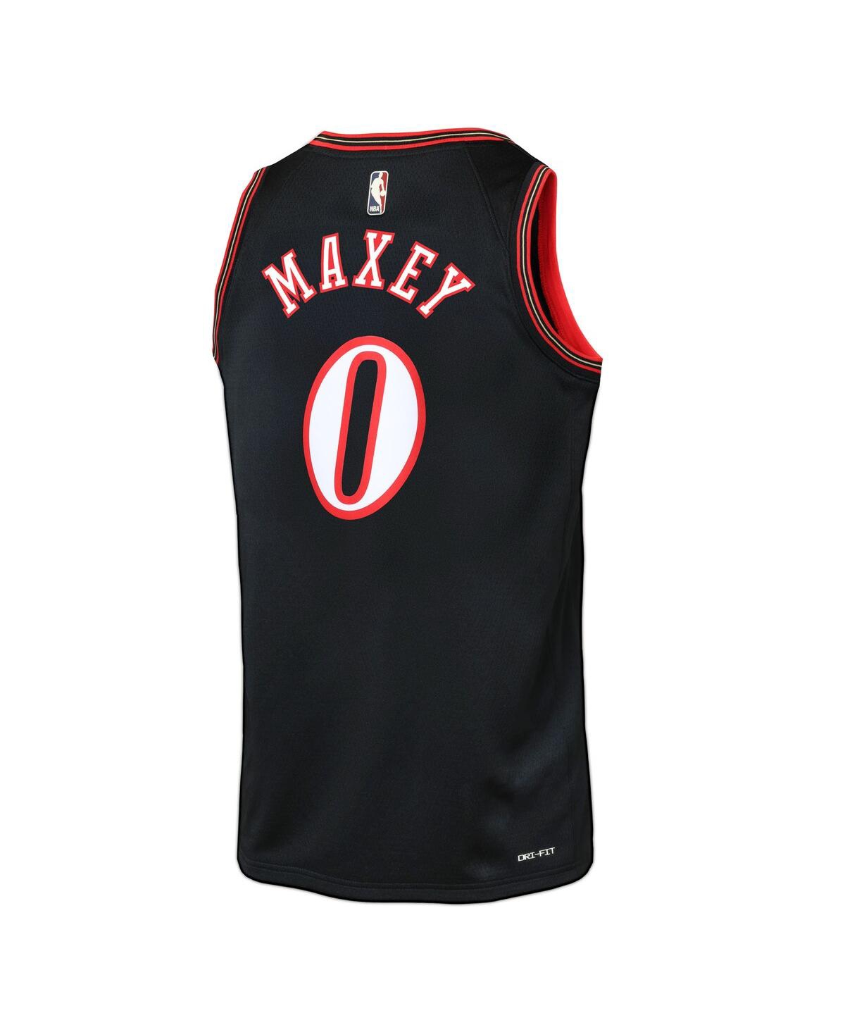 Nike Big Boys and Girls Tyrese Maxey Black Philadelphia 76ers Swingman Jersey