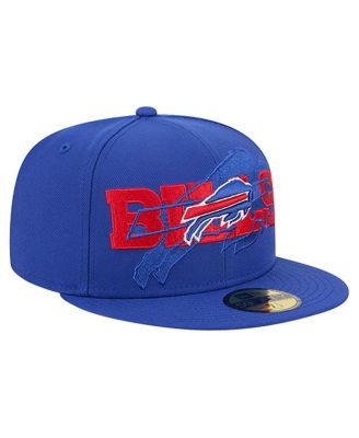 Men's Royal Buffalo Bills Overlap Wordmark 59FIFTY Fitted Hat