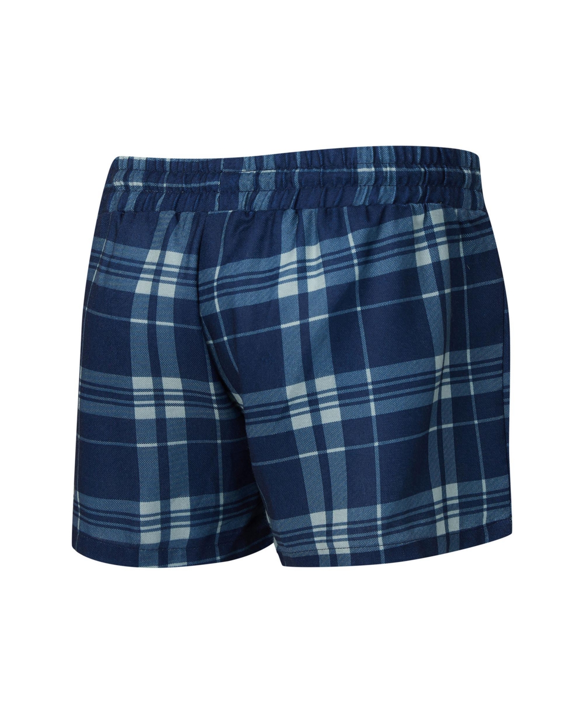 Concepts Sport Women's 2-piece Heather Gray/navy Denver Broncos Regulate Plaid Long-sleeve T-shirt And Shorts Sleep In Gray