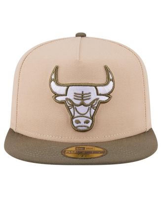 Men's Tan Chicago Bulls Color Pack Two-Tone 59FIFTY A-Frame Fitted Hat