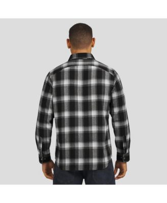 Men's Black Indianapolis Colts Flannel Plaid Full-Snap Shirt