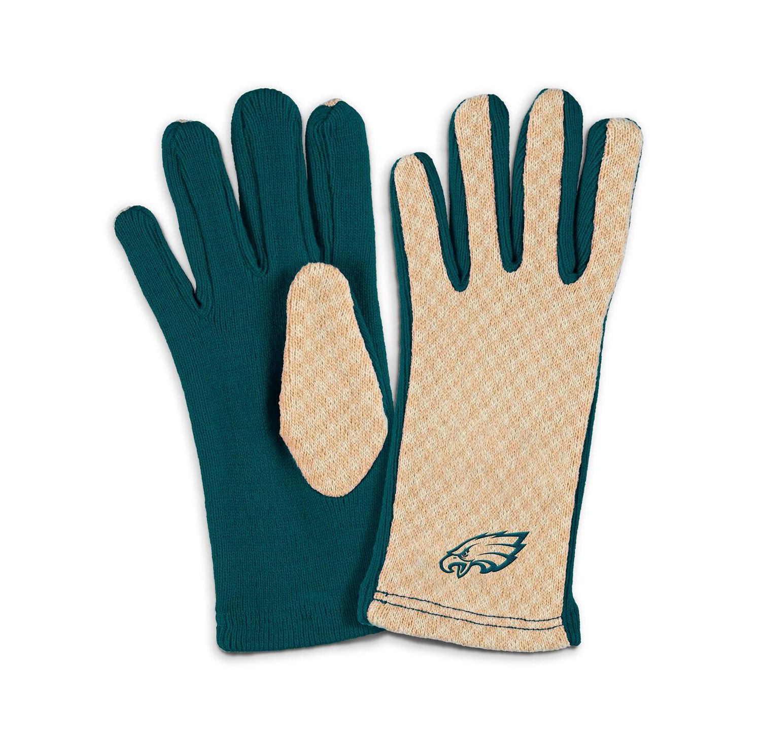 Women's Tan Philadelphia Eagles Tonal Scarf Glove Set