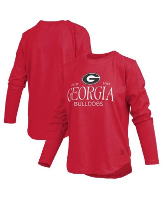 Pressbox - Women's Red Georgia Bulldogs Silveron Long Sleeve T-Shirt
