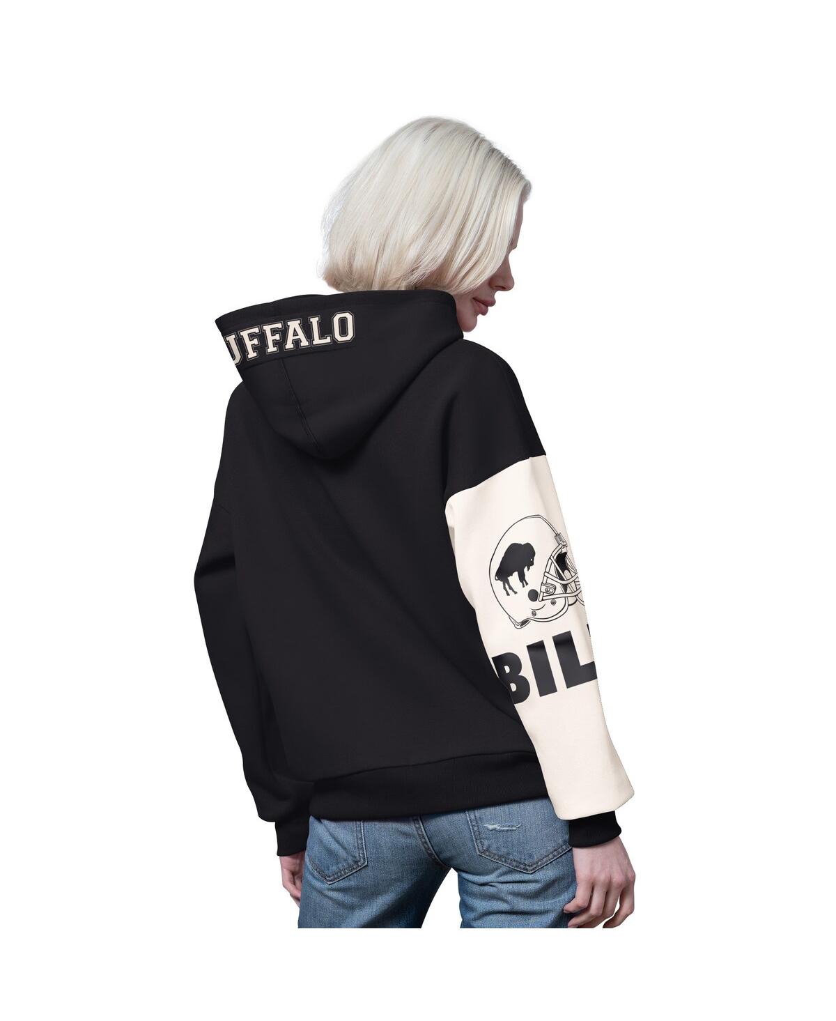 Starter Women's Black Buffalo Bills 4th Down Full-zip Hoodie In Black