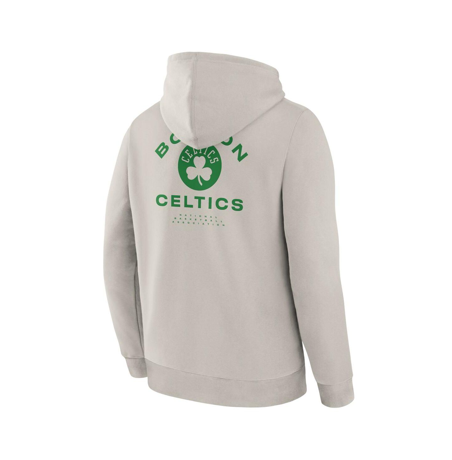Мужское худи Fanatics Off White Boston Celtics Crossover Collection Blocked Shot Premium Pullover — фото 2