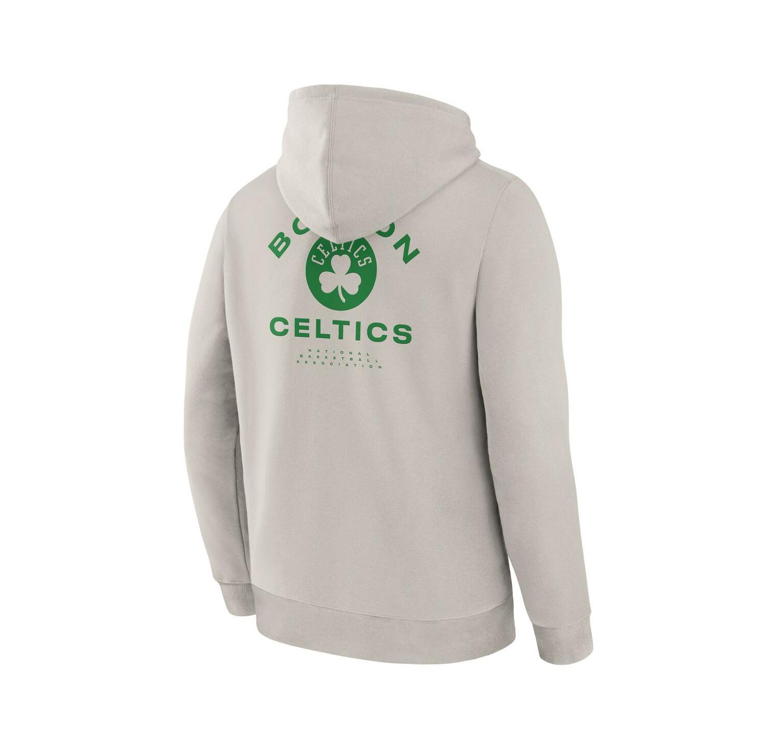 Men's Off White Boston Celtics Crossover Collection Blocked Shot Premium Pullover Hoodie