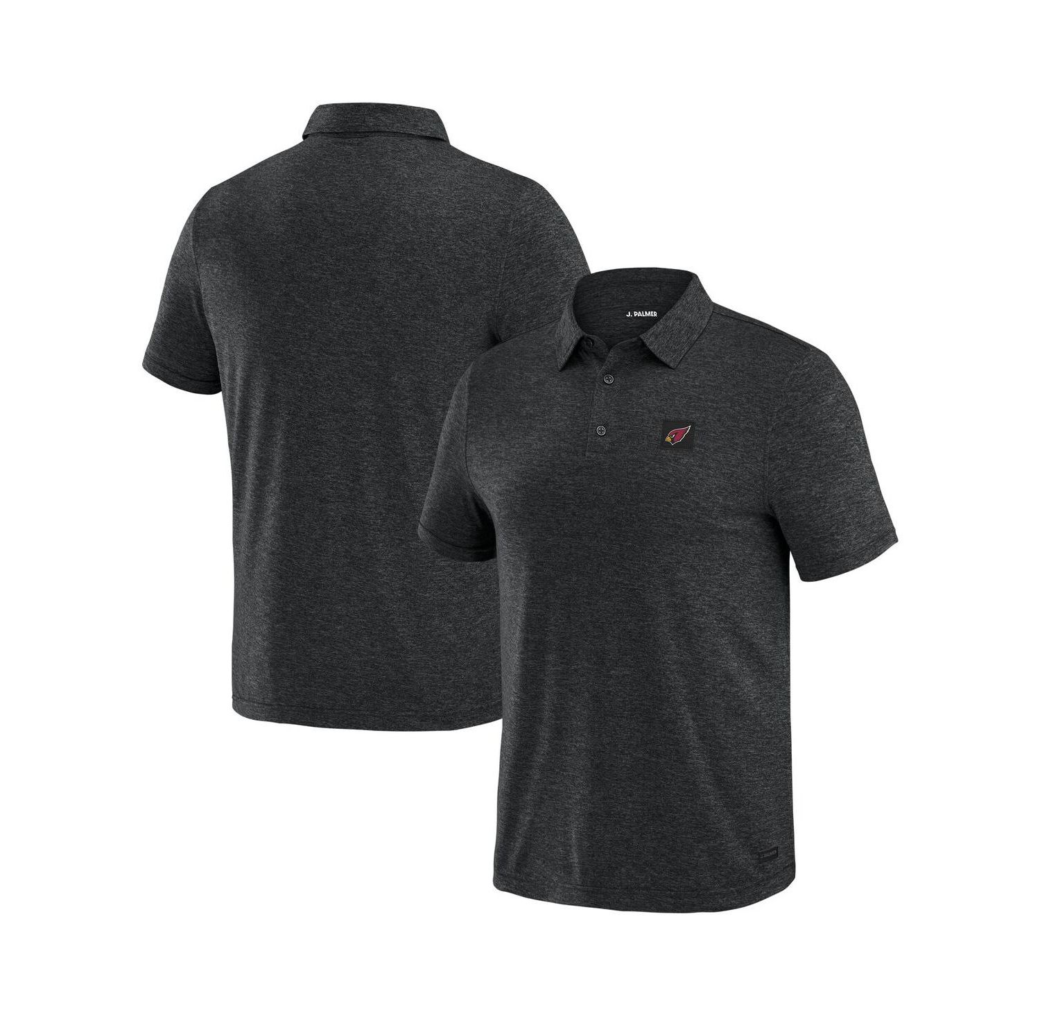 Men's Black Arizona Cardinals Four Down Polo Shirt